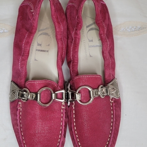 AGL Attilio Giusti Leombruni Made in Italy Moccassin with Buckle Flats - Picture 4 of 4